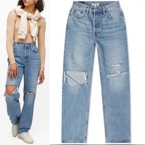 RE/DONE 90S COMFY JEAN SUNFADED DESTROY